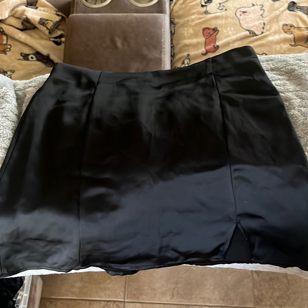 Garage Satin Mini Skirt